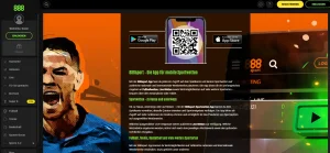 Bereich zu den Sportwetten-Apps auf der deutschen Website von 888sport